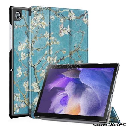 Θήκη Βιβλίο Tri-Fold με Βάση Στήριξης για Samsung Galaxy Tab A8 10.5 (2021) - Ανθισμένο Δέντρο