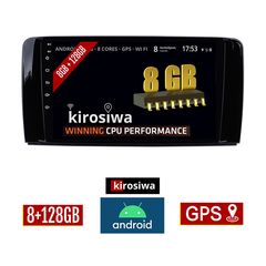 KIROSIWA 8GB + 128GB MERCEDES R (W251) 2006 - 2015 Android οθόνη αυτοκίνητου με GPS WI-FI (ηχοσύστημα αφής 9" ιντσών OEM Youtube Playstore MP3 USB Radio Bluetooth Mirrorlink DSP Apple Carplay And