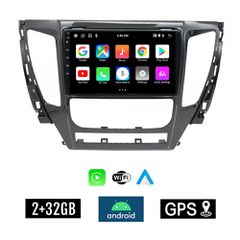 KIROSIWA 2+32GB MITSUBISHI PAJERO (μετά το 2013) Android οθόνη αυτοκίνητου 2GB με GPS WI-FI (ηχοσύστημα αφής 9" ιντσών OEM Youtube Playstore MP3 USB Radio Bluetooth Mirrorlink εργοστασιακή, 4x60W, AUX