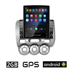 HONDA JAZZ 2002-2008 Android οθόνη αυτοκίνητου 2GB με GPS WI-FI (ηχοσύστημα αφής 9.7" ιντσών OEM Youtube Playstore MP3 USB Radio Bluetooth Mirrorlink εργοστασιακή, 4x60W, AUX) HO984-972