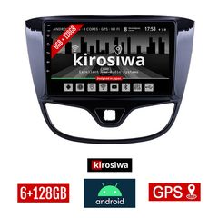 KIROSIWA 6+128GB OPEL KARL (2014 - 2019) Android οθόνη αυτοκίνητου 6GB με GPS WI-FI (ηχοσύστημα αφής 10" ιντσών OEM Youtube Playstore MP3 USB Radio Bluetooth Mirrorlink DSP Apple Carplay Android