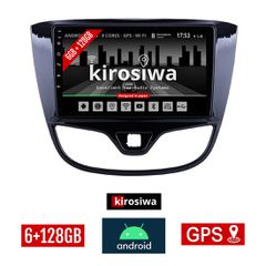 KIROSIWA 6+128GB OPEL KARL (2014 - 2019) Android οθόνη αυτοκίνητου 6GB με GPS WI-FI (ηχοσύστημα αφής 10" ιντσών OEM Youtube Playstore MP3 USB Radio Bluetooth Mirrorlink DSP Apple Carplay Android Auto