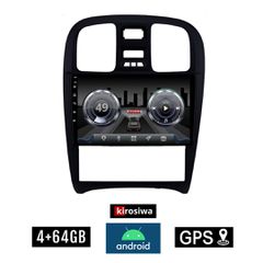 KIROSIWA 4+64GB HYUNDAI SONATA 2000-2006 Android οθόνη αυτοκίνητου 4GB με GPS WI-FI (ηχοσύστημα αφής 9" ιντσών OEM Youtube Playstore MP3 USB Radio Bluetooth Mirrorlink DSP 4x60W Apple Carplay Android