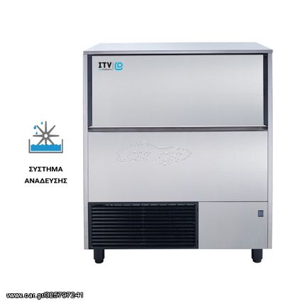 ITV Ice Makers QUASAR NGQ 130A Παγομηχανή με Σύστημα Ανάδευσης 143kg/24hrs και Αποθήκη 50kg 84,5x55,7x98,4cm 23.02.015.0001