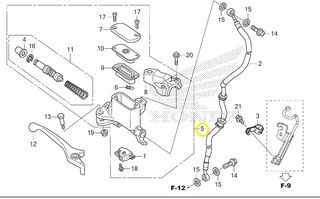Τρόμπα Φρένου Μπροστινή Honda GTR.150 Supra 45510-K03-M01