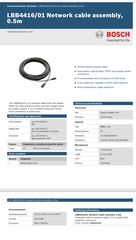 BOSCH NETWORK FIBER CABLE