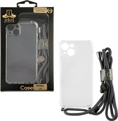 Idol 1991 Θηκη Iphone 13 6.1'' Antishock Air Tpu With Strap Full Camera Protection ΔΙΑΦΑΝΗ - (5205308314285)