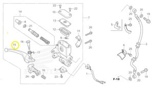 Μανέτα Φρένου Honda NSC.110 Vision 53175K81N51
