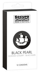 Secura Black Pearl Condoms - 12 Pieces