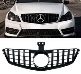 ΜΑΣΚΑ ΕΜΠΡΟΣ Mercedes C-Class W204 S204 Limousine Station Wagon (2007-2014) GT-R Panamericana Design Black
