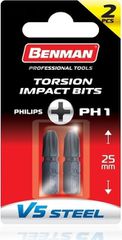ΜΥΤΗ ΡH1/25mm 2 ΤΕΜΑΧΙΑ BENMAN 74928