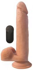 XL Realistic Vibrating Dildo With Suction Cup - Skin Tone