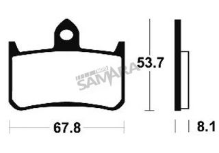 Τακάκια εμπρός για HONDA CB 900 HORNET / CBR 900RR SET