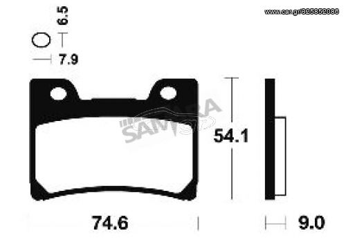 Τακάκια εμπρός για YAMAHA FZR 600R / 1000 EXUP SET