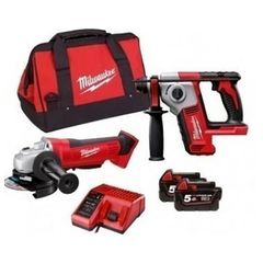 MILWAUKEE M18 HXAG-502B POWERPACK 18V SET ΠΕΡΙΣΤΡΟΦΙΚΟ ΣΚΑΠΤΙΚΟ ΠΙΣΤΟΛΕΤΟ + ΓΩΝΙΑΚΟΣ ΤΡΟΧΟΣ ΒΑΡΕΩΣ ΤΥΠΟΥ 125 MM ( 3900752 )