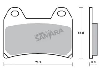 Τακάκια εμπρός για YAMAHA XT660X / APRILIA RSV 1000 / BMW F800 / KTM DUKE 690 / ADVENTURE 1050/1190/1290 SBS