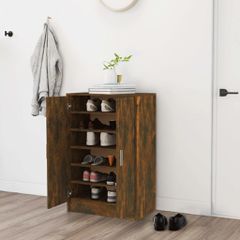 Παπουτσοθήκη Καπνιστή Δρυς 60x35x92 εκ. από Επεξεργασμένο Ξύλο 816011
