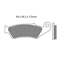 Τακάκια Σετ ARTRAX Για KAWASAKI KDX 200cc 1993 1994 1995 1996 1997 1998 1999 2000 2001 2002 2003 2004 2005 2006