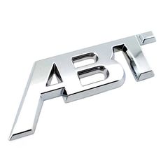 Αυτοκόλλητο Σήμα 3D Τύπου "ABT" 11.5x5.5cm 1 Τεμάχιο