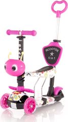 Ηλεκτρικά Πατίνια 2024 Πατίνι Lorelli Smart Plus Scooter με κάθισμα και χειρολαβή γονέα Pink Flowers 10390030001