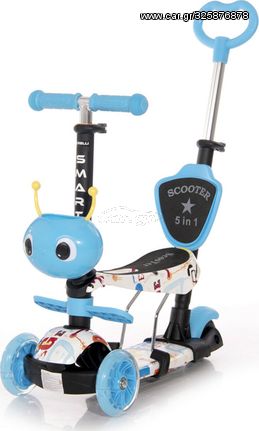 Ηλεκτρικά Πατίνια 2024 Πατίνι Lorelli Smart Plus Scooter με κάθισμα και χειρολαβή γονέα Blue Tracery