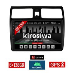 KIROSIWA 6+128GB SUZUKI SWIFT (2005 - 2011) Android οθόνη αυτοκίνητου 6GB με GPS WI-FI (ηχοσύστημα αφής 10" ιντσών OEM Youtube Playstore MP3 USB Radio Bluetooth Mirrorlink DSP Apple Carplay Android Au