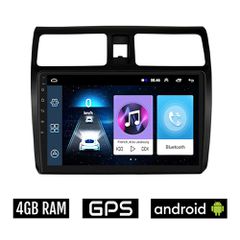 SUZUKI SWIFT (2005 - 2011) Android οθόνη αυτοκίνητου 4GB με GPS WI-FI (ηχοσύστημα αφής 10" ιντσών OEM Youtube Playstore MP3 USB Radio Bluetooth Mirrorlink εργοστασιακή, AUX, 4x60W) SUZ3667-4GB