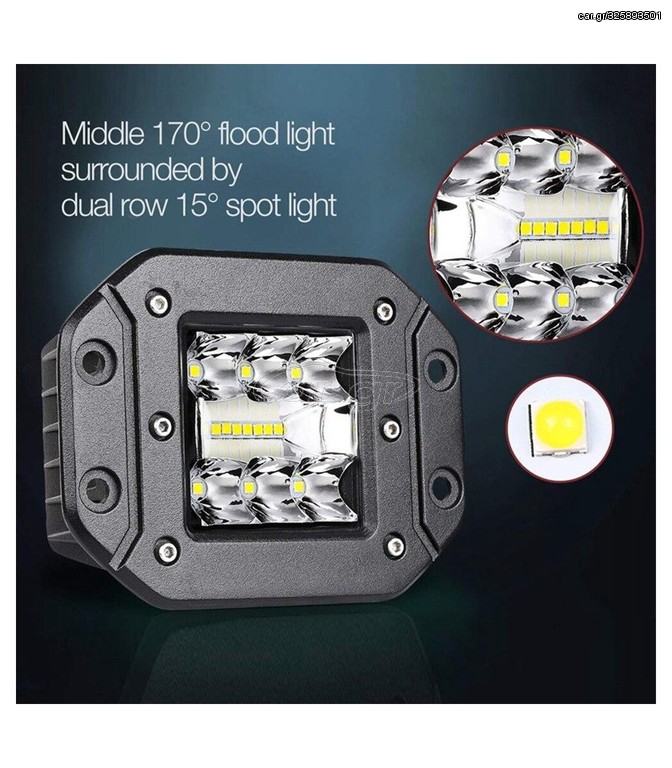 ΑΔΙΑΒΡΟΧΟΣ ΠΡΟΒΟΛΕΑΣ LED 39W 10-30 vDC ΧΩΝΕΥΤΟΣ