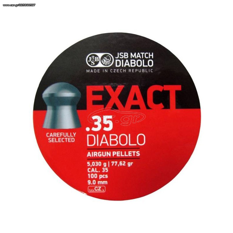ΒΛΗΜΑΤΑ JSB EXACT Cal.35 / 9mm 100pcs