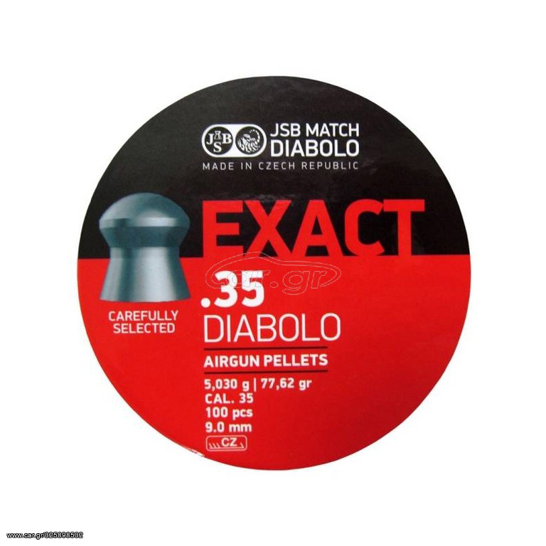 ΒΛΗΜΑΤΑ JSB EXACT Cal.35 / 9mm 100pcs