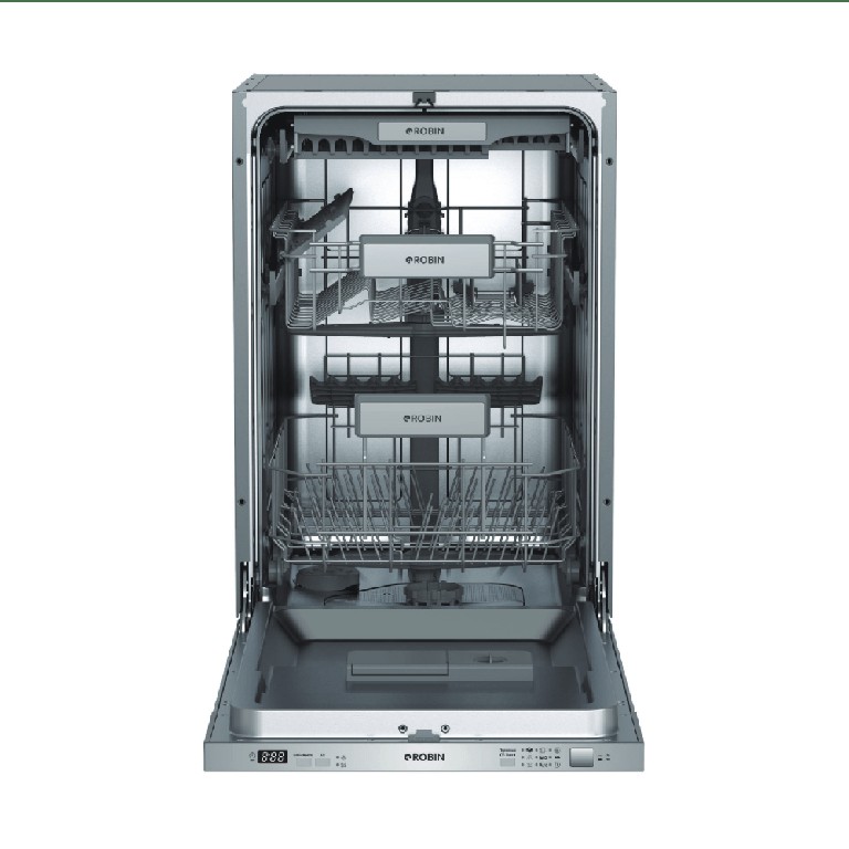 Εντοιχισμένο πλυντήριο πιάτων Robin SB-425 INOX για 11 σερβίτσια Π55xΒ50xΥ43,8cm