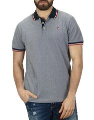 Jack & Jones Ανδρική Βαμβακερή Μπλούζα Polo "BLUWIN" Ραφ Slim Fit (12169064) (100% Βαμβάκι)