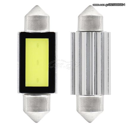 ΛΑΜΠΑΚΙΑ ΠΛΑΦΟΝΙΕΡΑΣ 39mm 12V 5.600K COB LED CAN-BUS AMIO - 2 ΤΕΜ.