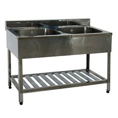 ΛΑΝΤΖΑ ΔΙΠΛΗ INOX 1000x600x800 mm