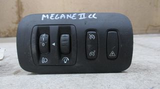 Διακόπτες στάθμης φώτων, dimmer, TCS και έλεγχου cruise control από Renault Megane II cc 2002-2009