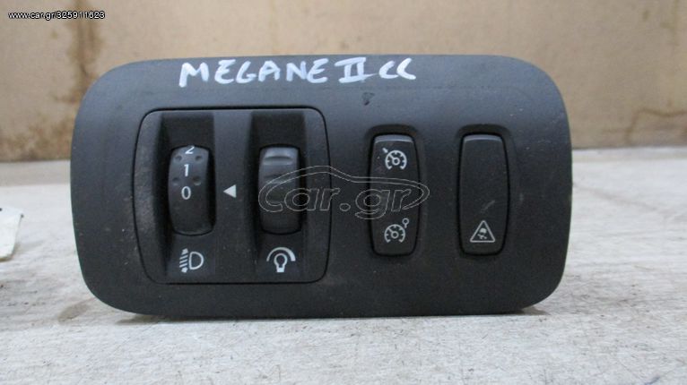 Διακόπτες στάθμης φώτων, dimmer, TCS και έλεγχου cruise control από Renault Megane II cc 2002-2009