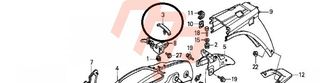 ΚΛΙΠ ΓΙΑ ΠΛΕΞΟΥΔΑ ΠΙΣΩ ΣΚΕΛΕΤΟΥ HONDA C90 CUB GLX 50 ΓΝΗΣΙΟ MOTOPAPADOGIANNIS