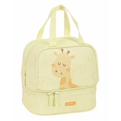 Safta 812184040 Thermos Preschool Giraffe, Lunchbag, Ύφασμα, Μπεζ