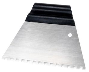 ΣΠΑΤΟΥΛΑ ΜΕΤΑΛΛΙΚΗ ΤΡΑΠΕΖΟΕΙΔΗΣ 180mm KUBALA ΔΟΝΤΙ 04x04mm 0515