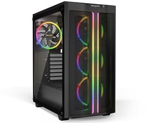 BEQUIET PC CHASSIS PURE BASE 500FX WINDOW BGW43, MIDI TOWER ATX, BLACK, ARGB LIGHTING, W/O PSU, 3X12CM LIGHT WINGS(FRONT), 1X14CM LIGHT WINGS 2 FAN (REAR), 3YW.