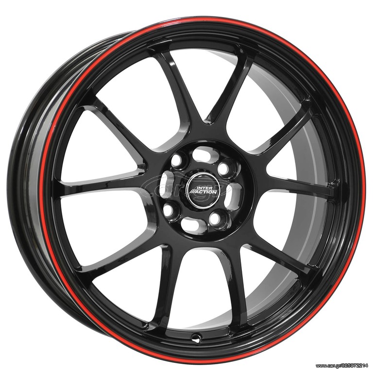  INTER ACTION PHOENIX 7x17" ( Gloss Black / Red )