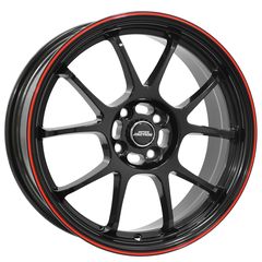  INTER ACTION PHOENIX 7x17" ( Gloss Black / Red )