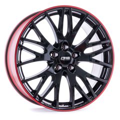 CMS C8 7.5x17" ET40 ( Black / Red )