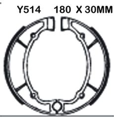 ΣΕΤ ΣΙΑΓΩΝΕΣ ΦΡΕΝΟΥ ΠΙΣΩ YAMAHA RD250, RD350, XS650 GF1190 (Y514) | NEWFREN