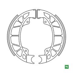 ΣΕΤ ΣΙΑΓΩΝΕΣ ΦΡΕΝΟΥ BN125, KDX250, KLR600, DR200/250/600, GN125/250, RM100/125/250/400/500 GF1147 (S602) | NEWFREN-thumb-1