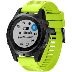 Λουράκι σιλικόνης 26mm για Garmin Fenix 5x 6x 7X Fits All 26mm - Green