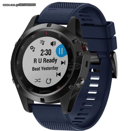 Λουράκι σιλικόνης 26mm για Garmin Fenix 5x 6x 7X  Fits All 26mm - Midnight Blue