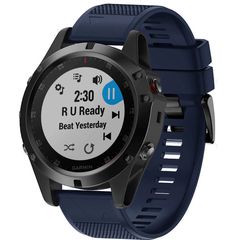 Λουράκι σιλικόνης 26mm για Garmin Fenix 5x 6x 7X Fits All 26mm - Midnight Blue