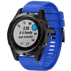 Λουράκι σιλικόνης 26mm για Garmin Fenix 5x 6x 7X Fits All 26mm - Blue