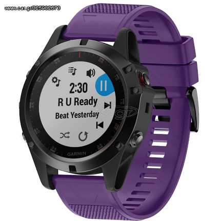 Λουράκι σιλικόνης 26mm για Garmin Fenix 5x 6x 7X  Fits All 26mm - Purple